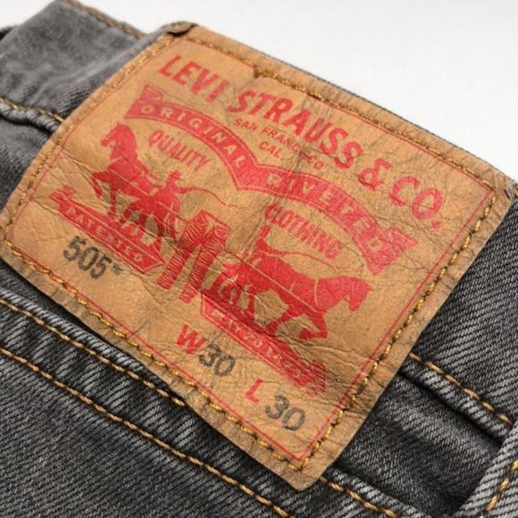 VINTAGE MENS LEVI 505 REGULAR FIT GRAYWASH JEANS 30x30 🇺🇸 - Picture 2 of 10